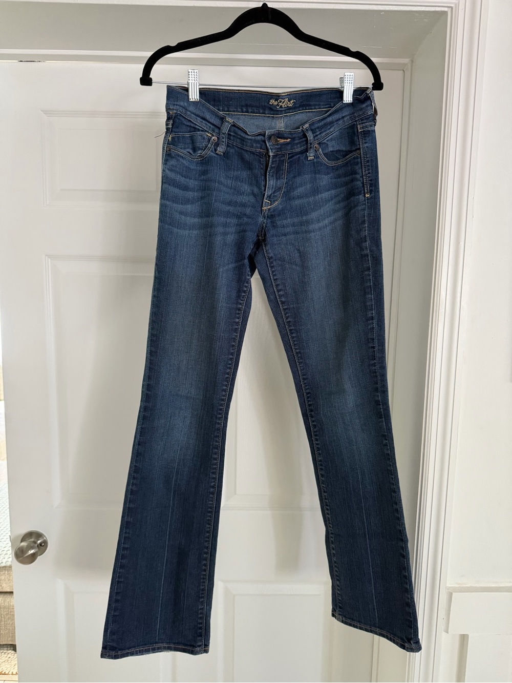 The Flare Mid-Rise Dark Blue Jeans